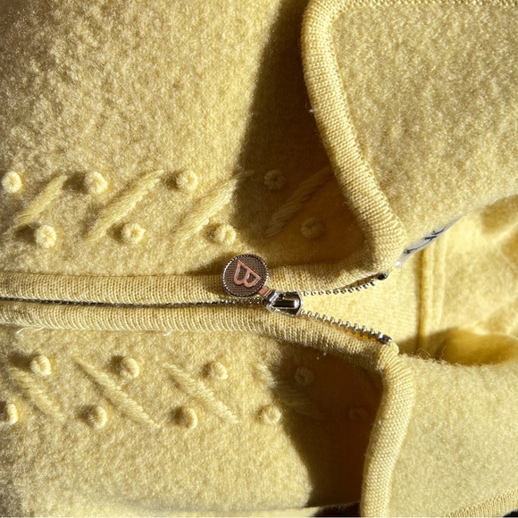 Bernardo Butter Yellow Boiled Wool Jacket M/L - Picture 12 of 16